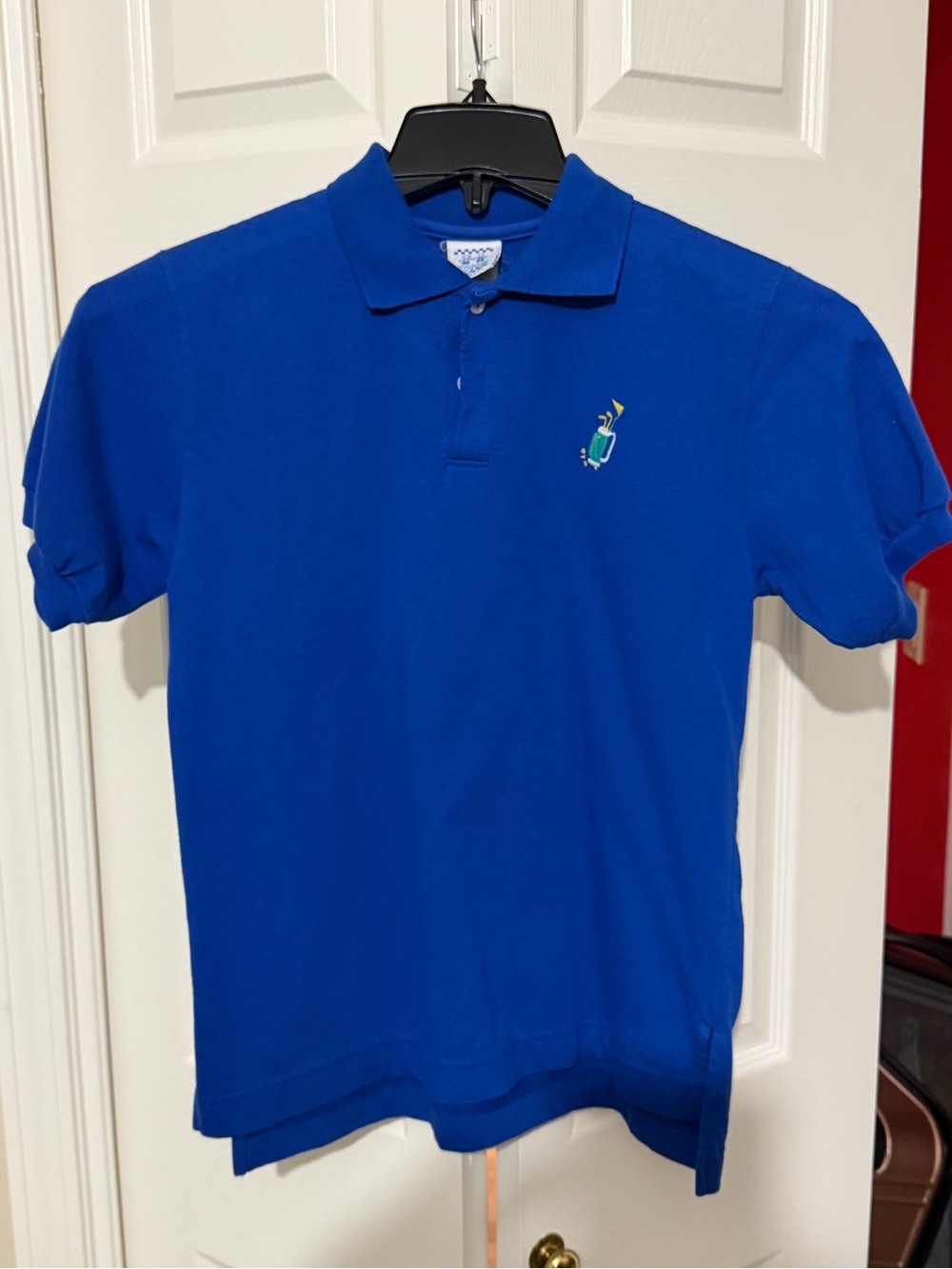 Kelly's Kids Royal Blue Polo with Golf Cart Embroidery